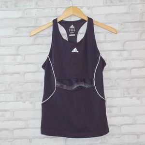 ADIDAS Purple Workout Tank Top Running YOGA (M)